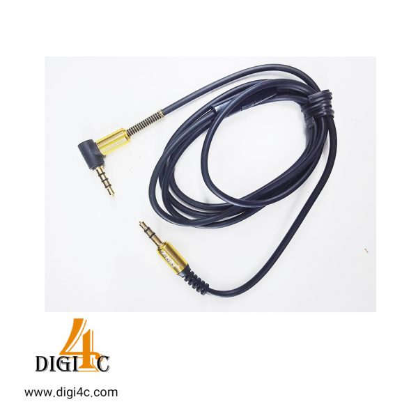 کابل AUX Cable 3.5mm Gold Plated And Answer/End Call (Black)