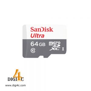 کارت حافظه microSDHC سن دیسک مدل Ultra کلاس 10 استاندارد UHS-I U1 سرعت 80MBps 533X همراه با آداپتور SD ظرفیت 64 گیگابایت