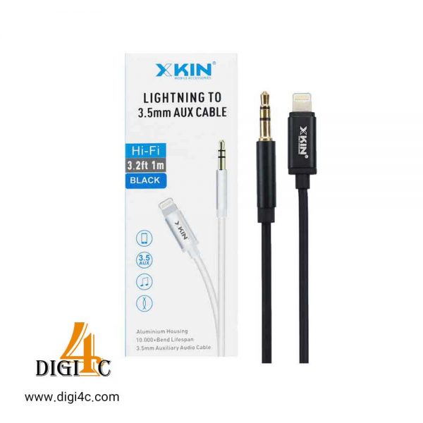 کابل XKIN AUX108 1m Lightning To AUX