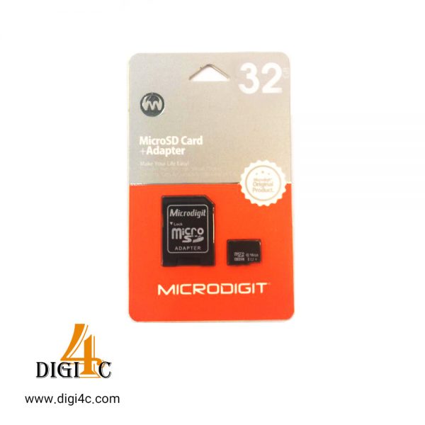 کارت حافظه میکرو microdigit 32gb class10
