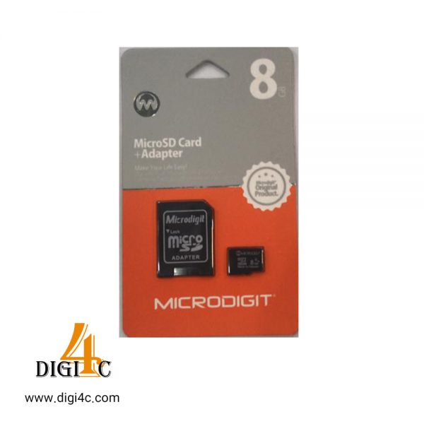 کارت حافظه میکرو microdigit 8gb class10